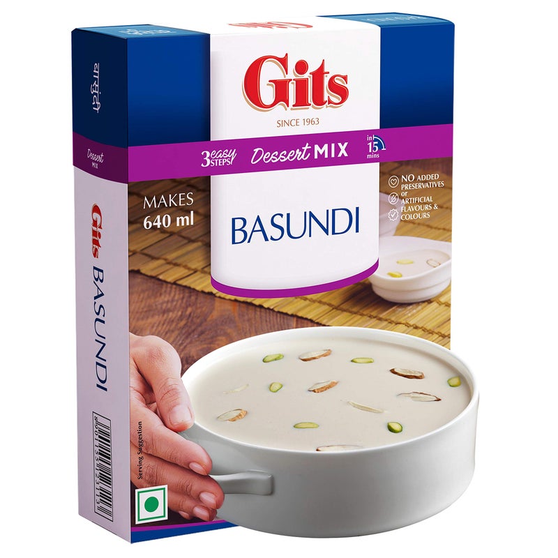Gits Instant Basundi Dessert Mix, 375g (Pack of 3 X 125g Each) - Image 2